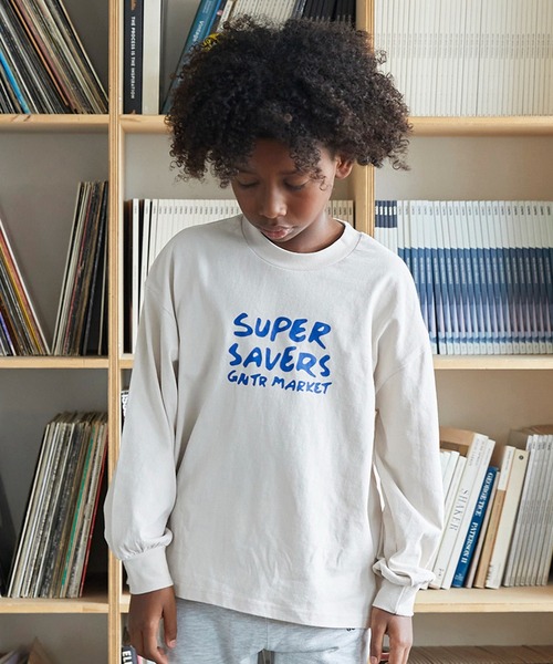 GENERATOR(ジェネレーター)の「ジェネレーター SUPER SAVERS L/S Tシャツ(Tシャツ/カットソー・キッズ・ホワイト/ベージュ系その他/ブラック・M/L/XL)」の1枚目の写真