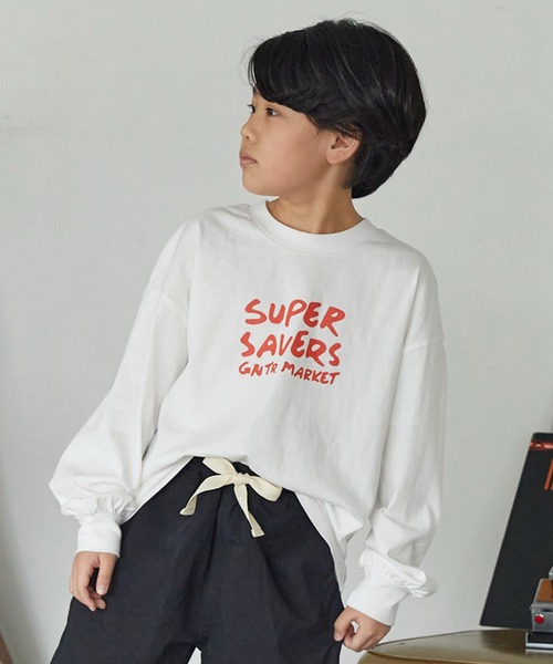GENERATOR(ジェネレーター)の「ジェネレーター SUPER SAVERS L/S Tシャツ(Tシャツ/カットソー・キッズ・ホワイト/ベージュ系その他/ブラック・M/L/XL)」の2枚目の写真