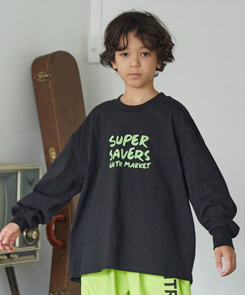 GENERATOR(ジェネレーター)の「ジェネレーター SUPER SAVERS L/S Tシャツ(Tシャツ/カットソー・キッズ・ホワイト/ベージュ系その他/ブラック・M/L/XL)」の3枚目の写真