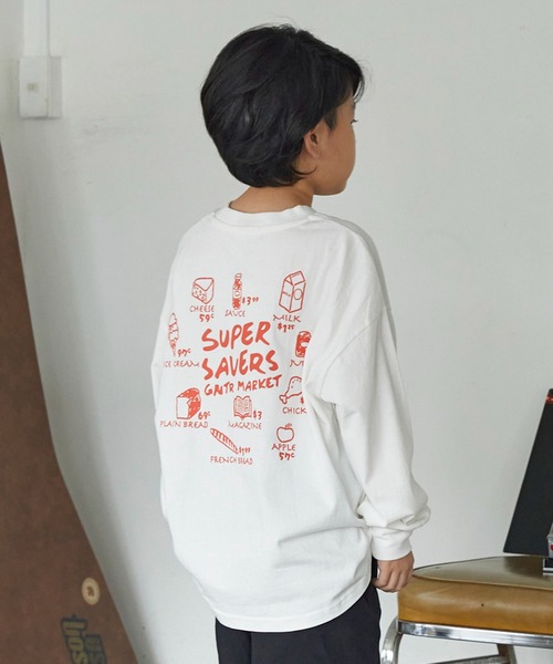 GENERATOR(ジェネレーター)の「ジェネレーター SUPER SAVERS L/S Tシャツ(Tシャツ/カットソー・キッズ・ホワイト/ベージュ系その他/ブラック・M/L/XL)」の6枚目の写真