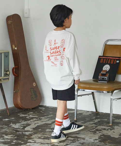 GENERATOR(ジェネレーター)の「ジェネレーター SUPER SAVERS L/S Tシャツ(Tシャツ/カットソー・キッズ・ホワイト/ベージュ系その他/ブラック・M/L/XL)」の9枚目の写真