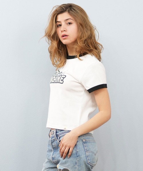 TOY MACHINE(トイ マシーン)の「【ミニTシャツ】TOY MACHINE/トイマシーン リンガーTシャツ MTMSFST13(Tシャツ/カットソー・レディース・ブラック/ホワイト・M/L)」の4枚目の写真