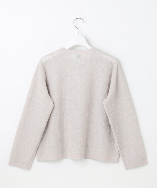 J.PRESS(ジェイプレス)の「【洗える】WINDY JACKET ニット ジャケット(ニット/セーター・レディース・ネイビー系/ホワイト系/ライトグレー系・T13/T15)」の12枚目の写真