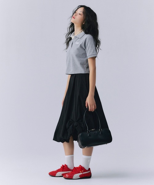 EIMY ISTOIRE（エイミーイストワール）の「ロゴカットポロトップス