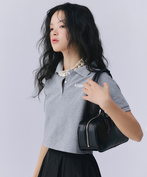 EIMY ISTOIRE（エイミーイストワール）の「ロゴカットポロトップス