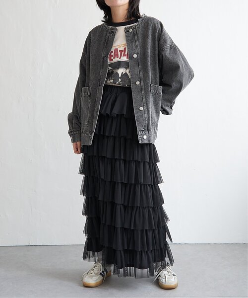 VENCEEXCHANGE（ヴァンスエクスチェンジ）の「デニムカバーオールジャケット（デニムジャケット・レディース・ブルー系その他/ブルー/ブラック・FREE）」の18枚目の写真