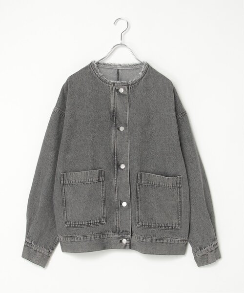 VENCEEXCHANGE（ヴァンスエクスチェンジ）の「デニムカバーオールジャケット（デニムジャケット・レディース・ブルー系その他/ブルー/ブラック・FREE）」の22枚目の写真