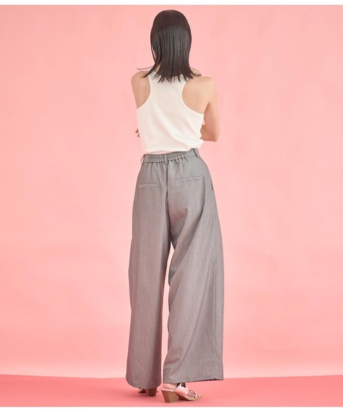 Settimissimo（セッティミッシモ）の「カップ付き エッジカット アメスリ タンクトップ（タンクトップ・レディース・ベージュ/ブラック/オフホワイト・FREE）」の11枚目の写真