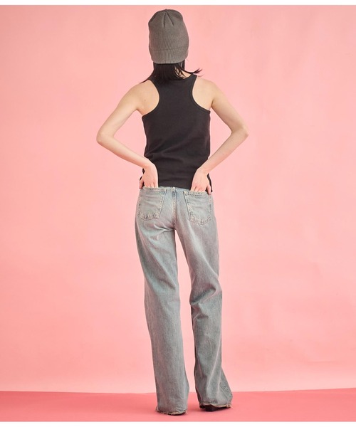 Settimissimo（セッティミッシモ）の「カップ付き エッジカット アメスリ タンクトップ（タンクトップ・レディース・ベージュ/ブラック/オフホワイト・FREE）」の19枚目の写真