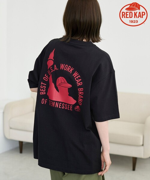coen(コーエン)の「【REDKAP/レッドキャップ】別注プリントTシャツ(Tシャツ/カットソー・メンズ・ブラック/ホワイト/ベージュ・XL/M/L)」の2枚目の写真