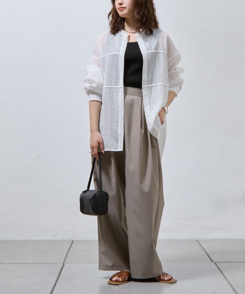 COLONY 2139(コロニートゥーワンスリーナイン)の「2タックスラックスパンツ(スラックス・レディース・ブラック/グレイッシュベージュ/グレー・SMALL/MEDIUM)」の17枚目の写真