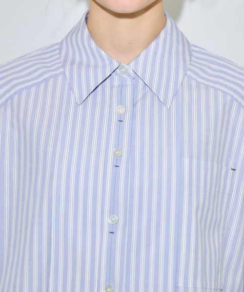 PUBLIC TOKYO パブリックトウキョウ ブラウス シャツ レディース PUBLIC TOKYO ブラウス シャツ オーバーヨーククロップドシャツ