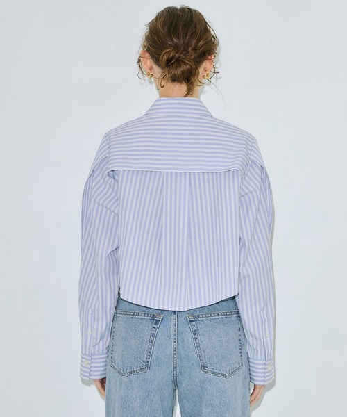 セール】バックケープクロップドシャツ（シャツ/ブラウス）｜PUBLIC