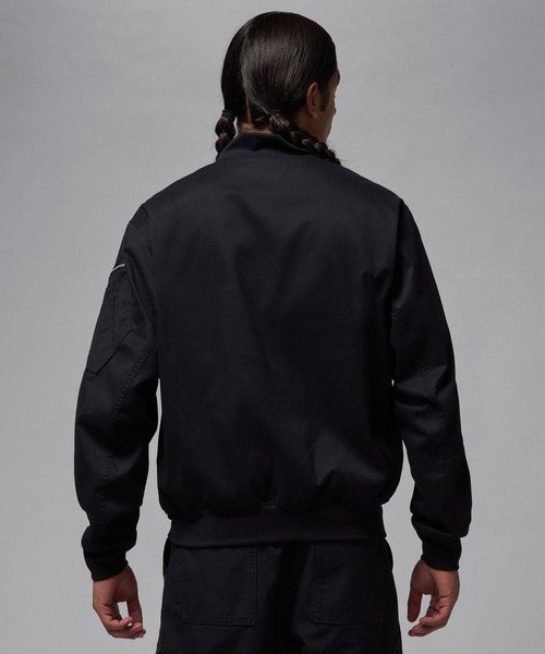ジョーダン ブランドESS STMT ECO RNEGDE ジャケット MA-1 JORDAN BRAND AS M J ESS STMT ECO RNEGDE JKT BLACK/BLACK 23HO