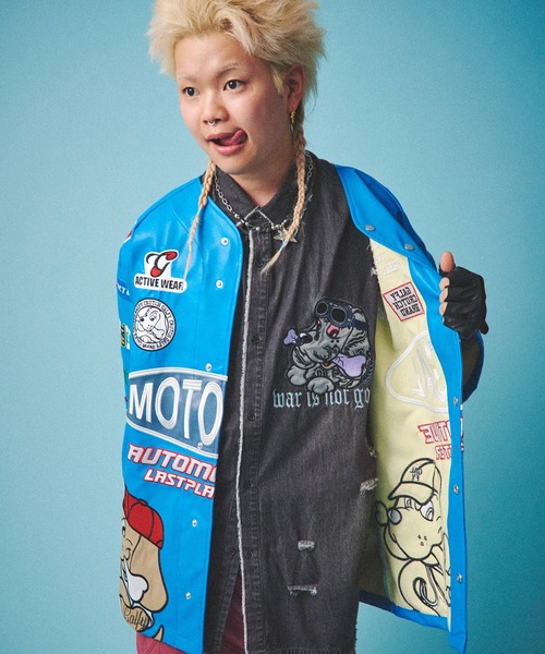 GALFY(ガルフィー)の「GALFY-レーシングシャツ(その他トップス・メンズ・ブラック/サックスブルー/パープル・L/XL)」の16枚目の写真