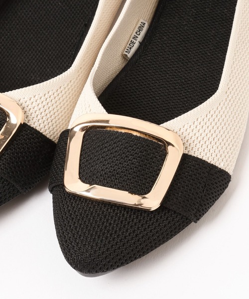 GLOBAL WORK（グローバルワーク）の「らくっションバックルパンプス/287565（パンプス・レディース・シルバー/ブラック/ホワイト・SMALL/MEDIUM/LARGE）」の11枚目の写真