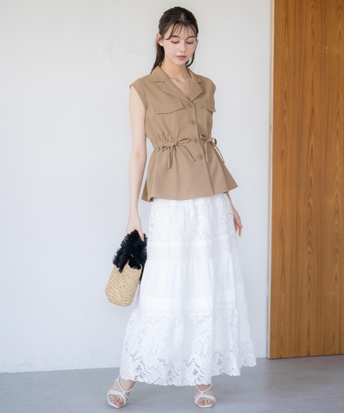 ノエラ　新品タグ付き　ウエストギャザージレブラウスサイズS 新色追加】ウエストギャザージレブラウス | シャツ・ブラウス