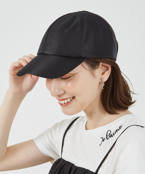 abahouse mavie(アバハウスマヴィ)の「シルキーキャップ(キャップ・レディース・ブラック/ベージュ・フリー)」の1枚目の写真