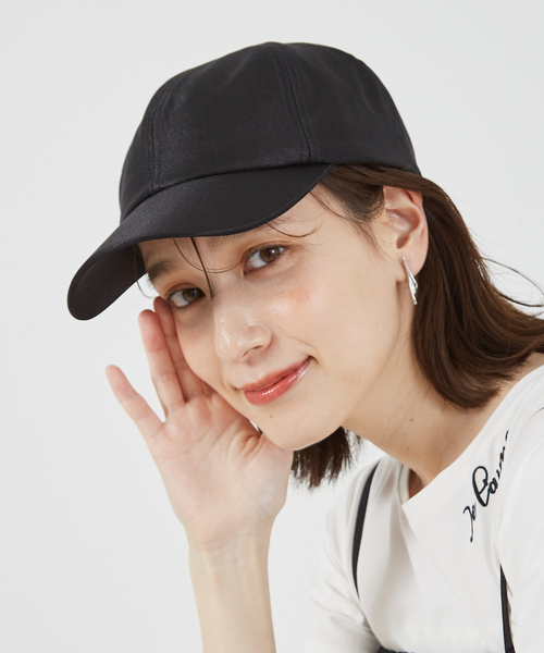 abahouse mavie(アバハウスマヴィ)の「シルキーキャップ(キャップ・レディース・ブラック/ベージュ・フリー)」の3枚目の写真