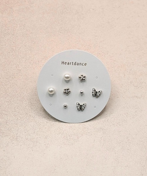 セール】バタフライフラワー 4ペアセットピアス（ピアス（両耳