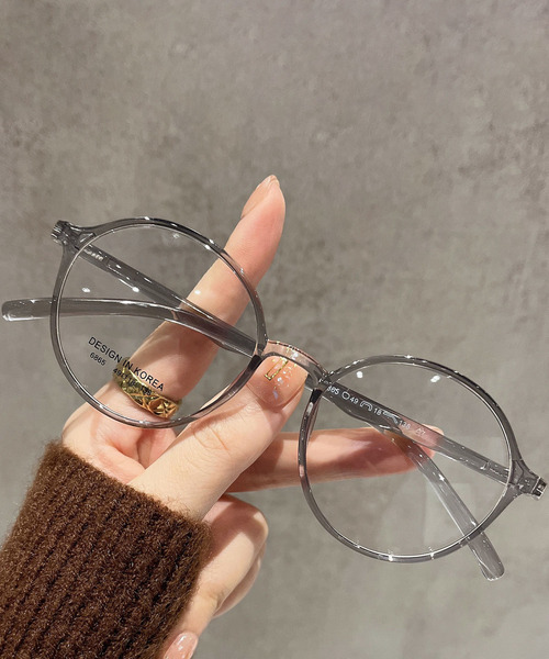 Bifrost（ビフレスト）の「ラウンドフレームメガネ 伊達めがね ファッションレンズ（メガネ・レディース・ダークブラウン/ブラウン/グレー/ブラック・FREE）」の6枚目の写真