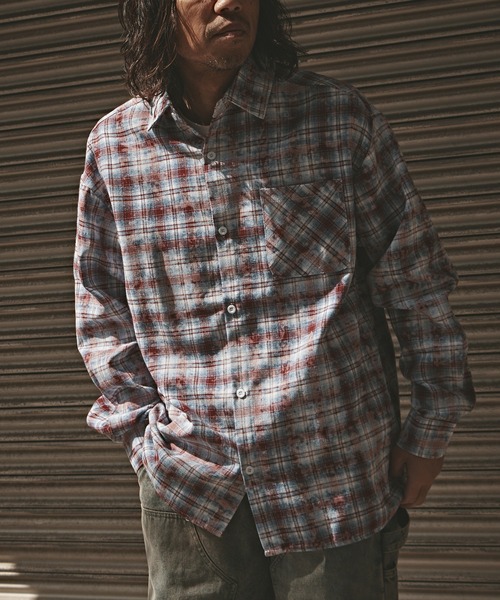 セール】Vintage Finish Check Shirt / ヴィンテージ加工 チェック