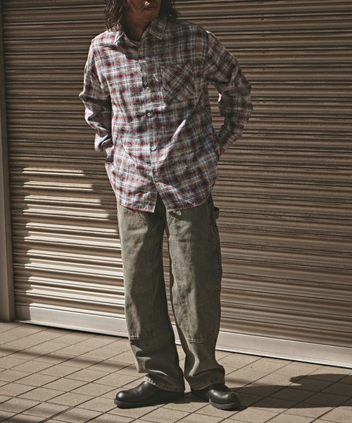 セール】Vintage Finish Check Shirt / ヴィンテージ加工
