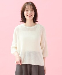 ギマハーフスリーブニット