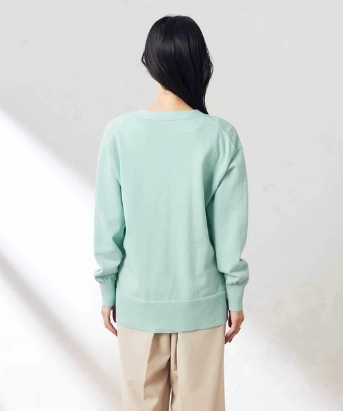 a.v.v（アーヴェヴェ）の「Vネックミドル丈カーディガン（カーディガン/ボレロ・レディース・ベージュ/ミント・40/38）」の8枚目の写真