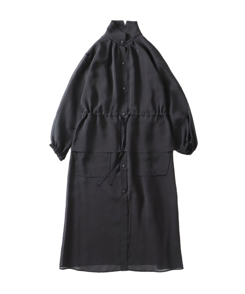 sheer overlap long jacket(シアーオーバーラップロング