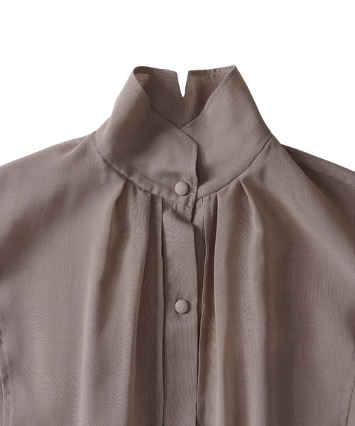 sheer overlap long jacket(シアーオーバーラップロング