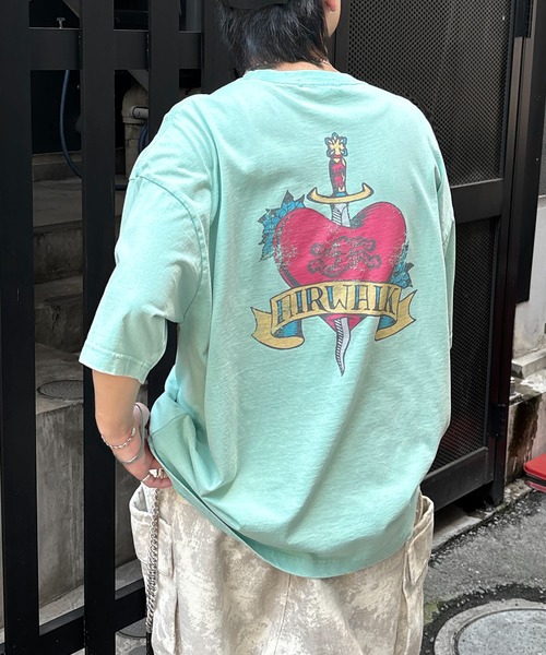 AIRWALK(エアウォーク)の「【AIRWALK】ヴィンテージライク ハードグラフィック ボックスシルエット半袖Tシャツ メンズ レディース(Tシャツ/カットソー・メンズ・ミント/ブラック系その他/ブラック/ホワイト系その他/ホワイト/グリーン系その他・L/M)」の5枚目の写真