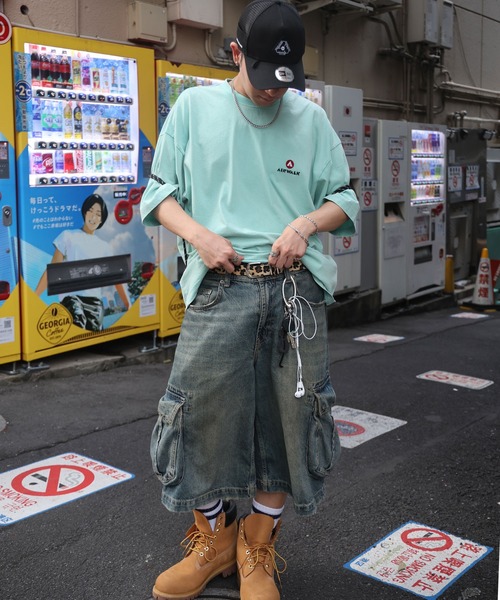 AIRWALK(エアウォーク)の「【AIRWALK】ヴィンテージライク ハードグラフィック ボックスシルエット半袖Tシャツ メンズ レディース(Tシャツ/カットソー・メンズ・ミント/ブラック系その他/ブラック/ホワイト系その他/ホワイト/グリーン系その他・L/M)」の21枚目の写真