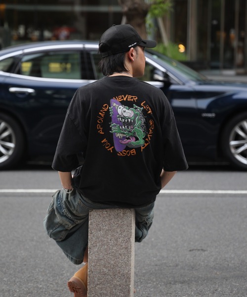 AIRWALK(エアウォーク)の「【AIRWALK】ヴィンテージライク ハードグラフィック ボックスシルエット半袖Tシャツ メンズ レディース(Tシャツ/カットソー・メンズ・ミント/ブラック系その他/ブラック/ホワイト系その他/ホワイト/グリーン系その他・L/M)」の15枚目の写真