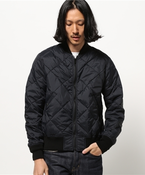 HYSTERIC GLAMOUR(ヒステリックグラマー)の「プリマダウンナイロンタフタ キルトMA-1 JK(MA-1・メンズ・カーキ/グリーン系カモフラージュ/ブラック・SMALL/MEDIUM/LARGE)」の12枚目の写真