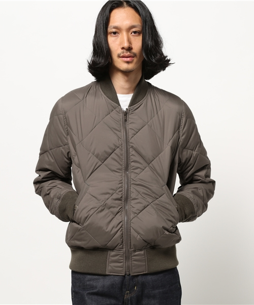 HYSTERIC GLAMOUR(ヒステリックグラマー)の「プリマダウンナイロンタフタ キルトMA-1 JK(MA-1・メンズ・カーキ/グリーン系カモフラージュ/ブラック・SMALL/MEDIUM/LARGE)」の14枚目の写真