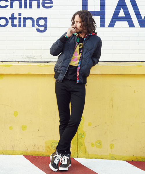 HYSTERIC GLAMOUR(ヒステリックグラマー)の「プリマダウンナイロンタフタ キルトMA-1 JK(MA-1・メンズ・カーキ/グリーン系カモフラージュ/ブラック・SMALL/MEDIUM/LARGE)」の10枚目の写真