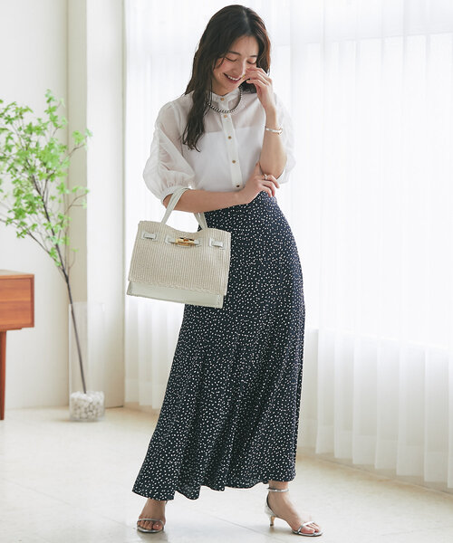 【miki監修・3サイズ展開】スクエアドットマーメイドスカート La boutique BonBon（ラブティックボンボン）の「【miki監修・3