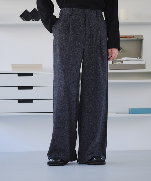 パンツ LOOSE STRAIGHT TUCK PANTS セール】TUCK BAGGY SLACKS/タックバギースラックスパンツ