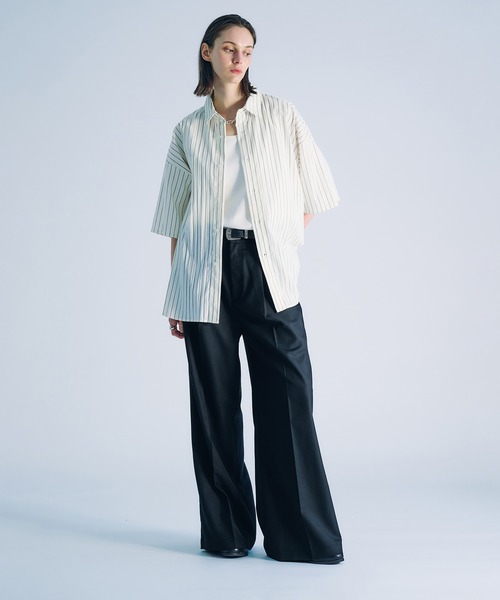 selle glant（セレグランテ）の「TUCK BAGGY SLACKS/タックバギースラックスパンツ（スラックス・メンズ・ダークブラウン/ネイビー/ブラック/ブラック系/グレー系/ネイビー系/ネイビー系1/ブラック系1/ダークブラウン系2/ブラック系2・SMALL/MEDIUM/LARGE/X-SMALL）」の18枚目の写真