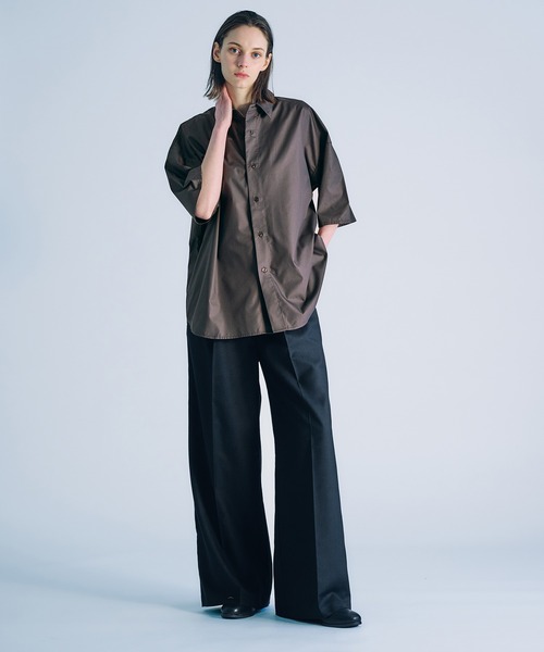 selle glant（セレグランテ）の「TUCK BAGGY SLACKS/タックバギースラックスパンツ（スラックス・メンズ・ダークブラウン/ネイビー/ブラック/ブラック系/グレー系/ネイビー系/ネイビー系1/ブラック系1/ダークブラウン系2/ブラック系2・SMALL/MEDIUM/LARGE/X-SMALL）」の21枚目の写真