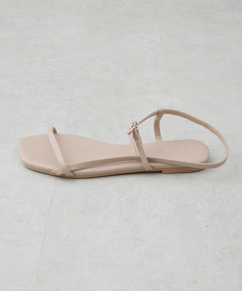 NANO universe（ナノユニバース）の「アンクルストラップフラットサンダル（サンダル・レディース・ベージュ/ブラック/シルバー・36/37/38）」の5枚目の写真