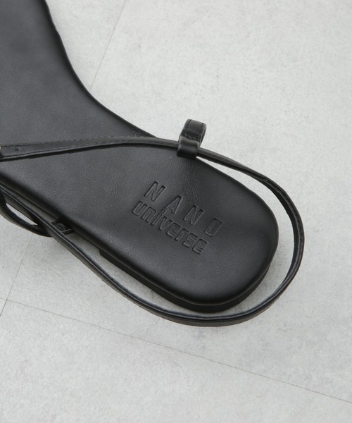 NANO universe（ナノユニバース）の「アンクルストラップフラットサンダル（サンダル・レディース・ベージュ/ブラック/シルバー・36/37/38）」の13枚目の写真