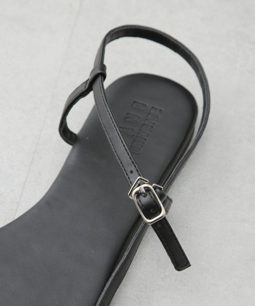 NANO universe（ナノユニバース）の「アンクルストラップフラットサンダル（サンダル・レディース・ベージュ/ブラック/シルバー・36/37/38）」の15枚目の写真