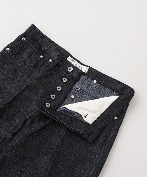 DAIRIKU（ダイリク）の「DAIRIKU / ダイリク Straight Linen Denim Pants L-DNM2（デニムパンツ・メンズ・ブルー・31/27/29）」の3枚目の写真