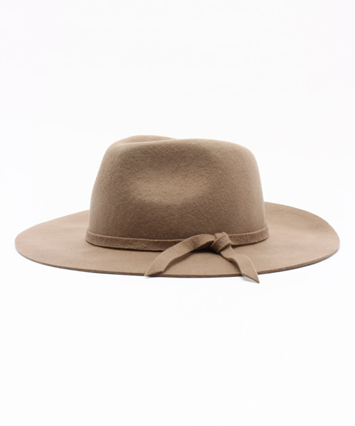 FREE'S MART（フリーズマート）の「フェルト帯中折れハット（ハット・レディース・グレー/ベージュ/ブラック/カーキ・FREE）」の4枚目の写真