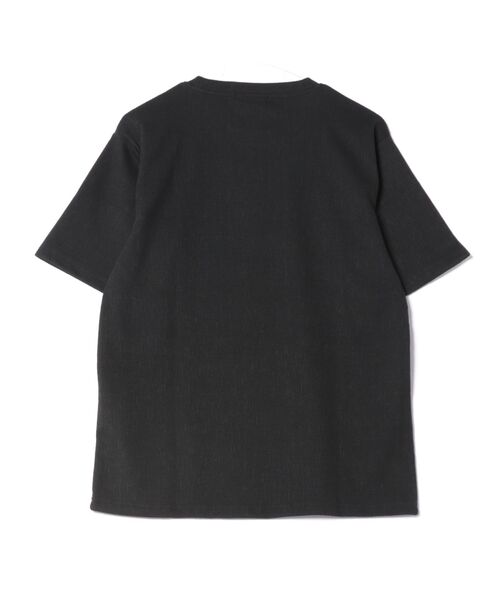 m.f.editorial(エムエフエディトリアル)の「【ストレッチ】m.f.エディトリアル メンズ ジャガード クルーネック 半袖 Tシャツ(Tシャツ/カットソー・メンズ・ホワイト/グレー系その他2/ブラック/ホワイト×ブラック・MEDIUM/X-LARGE/LARGE)」の5枚目の写真