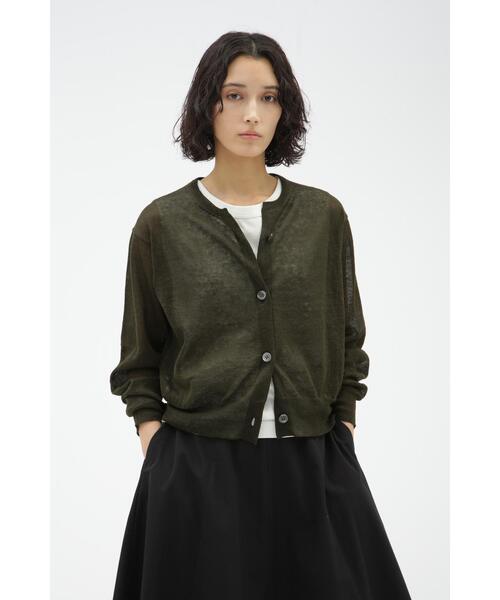 MARGARET HOWELL（マーガレットハウエル）の「FINE LINEN（カーディガン/ボレロ・レディース・グレー系その他/ブルー系その他2/ブラウン系その他2・2）」の2枚目の写真