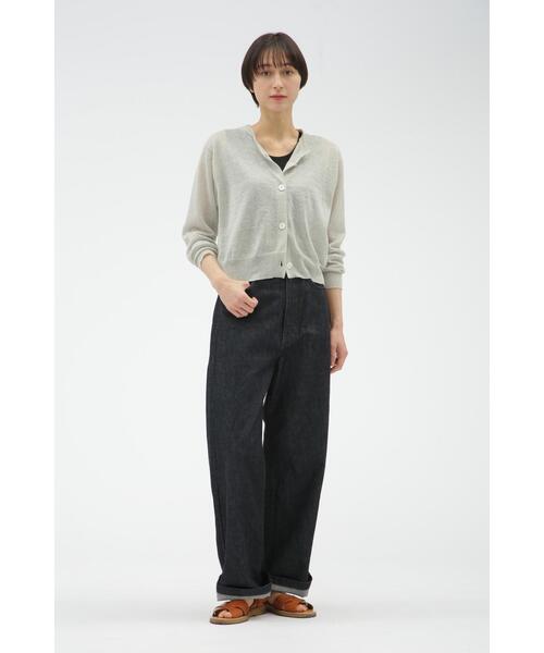 MARGARET HOWELL（マーガレットハウエル）の「FINE LINEN（カーディガン/ボレロ・レディース・グレー系その他/ブルー系その他2/ブラウン系その他2・2）」の4枚目の写真