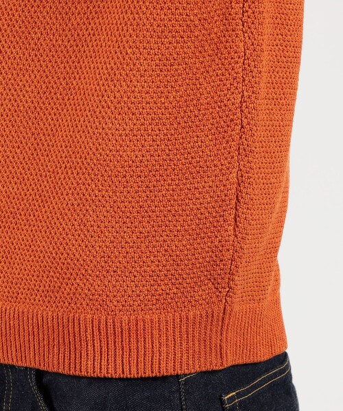TOMORROWLAND （トゥモローランド）の「TOMORROWLAND tricot コットンリネン クルーネックプルオーバーニット（ニット/セーター・メンズ・オレンジ/ホワイト/ライトブルー/ブラック/ネイビー/グレー・M/S/L）」の13枚目の写真